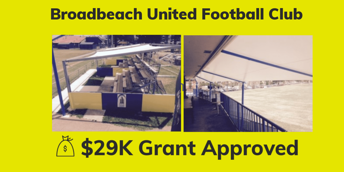Broadbeach United Football Club Grant Funding